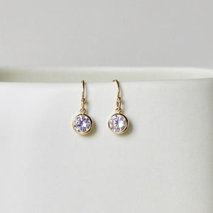 Simple + Sparkly Diamond Dangle Earrings