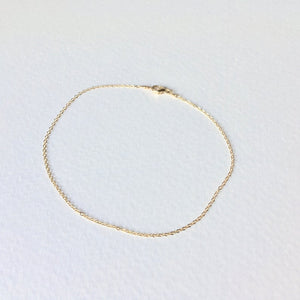 Simple + Dainty Gold Chain Anklet