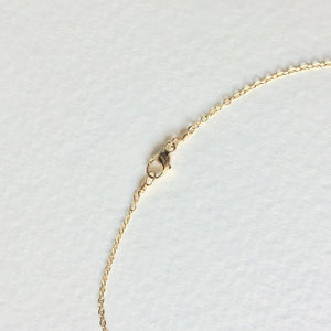 Tiny Birthstone Anklet in Pure Gold