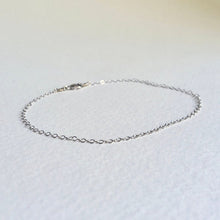 Load image into Gallery viewer, Pure white gold anklet
