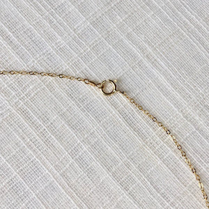 Delicate Morse Code Message Necklace in Pure 14k Gold
