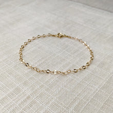 Load image into Gallery viewer, Sparkly + Delicate Gold Chain Bracelet
