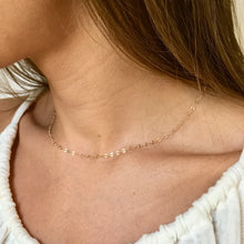 Load image into Gallery viewer, Sparkly Glitter Chain Necklace in Yellow Gold
